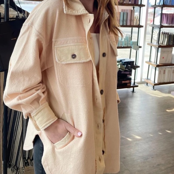 Free People Tops - Free people Ruby jacket Oversized xs in sweetheart sunrise NWT